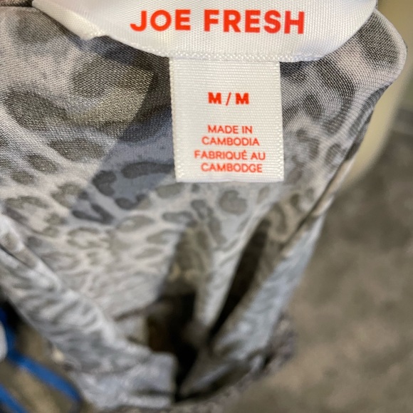 Joe fresh / cheetah print midi dress size medium - Picture 6 of 7